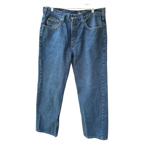 Carhartt Men's Blue Jeans 38x30 relaxed fit - Picture 2 of 9